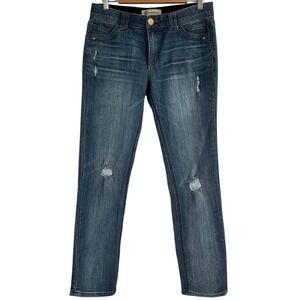 Democracy "Ab" Technology Jeans Women's‎ Size 8 Tapered Distressed